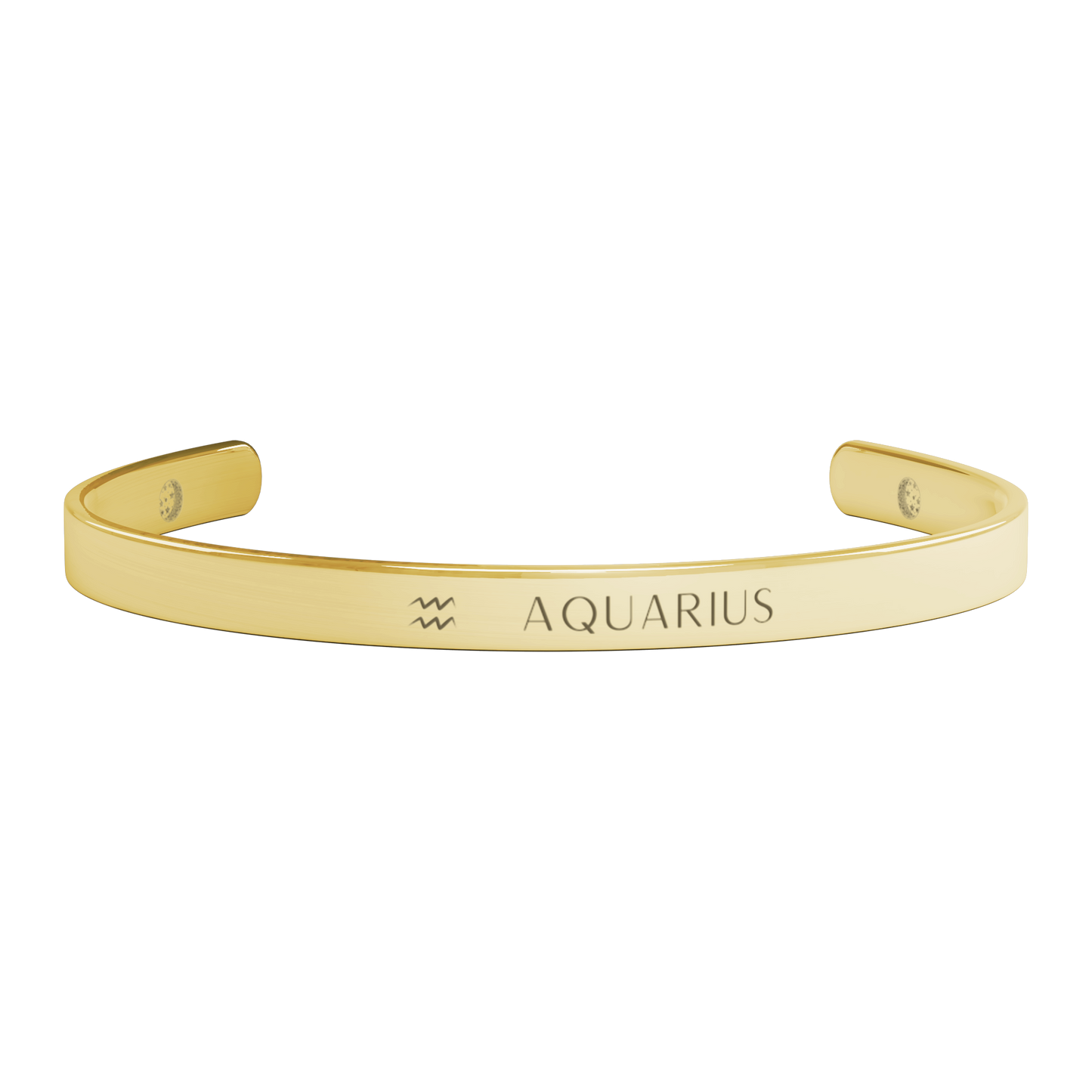 Aquarius Affirmation Cuff Bracelet